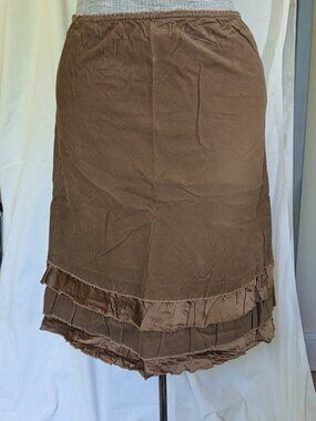Stem fine-wale corduroy Brown skirt size S